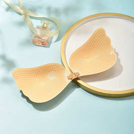 徵乐无肩带内衣性感隐形胸贴羽翼拉拉女神礼服无钢圈拉绳硅胶文胸