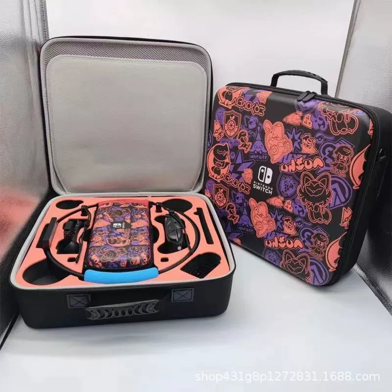 Organizer bag for gym, game console with accessories, storage box, fall protection