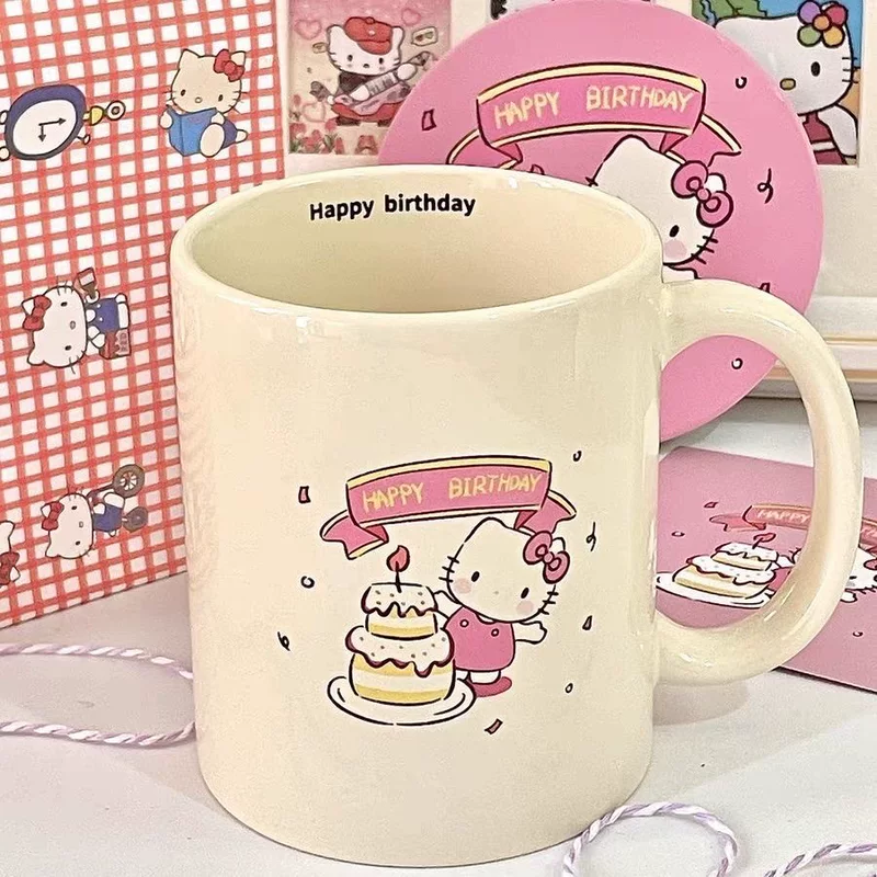 Керамическая кружка Katie Cat Cake Design, 350 мл, милый подарок на день рождения для студентов