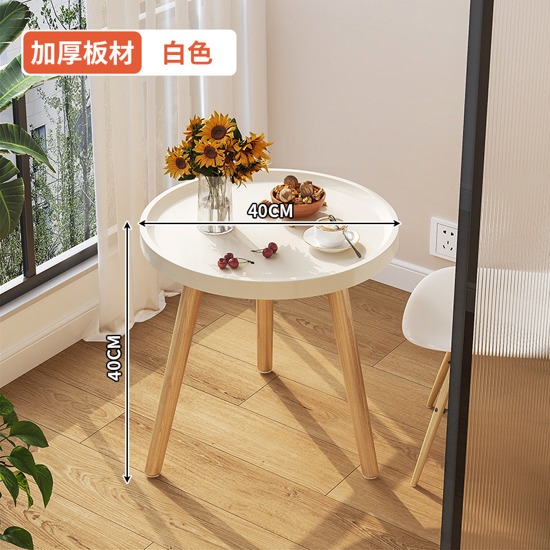 [원형 테이블] 흰색 - 직경 40CM, 높이 40CM