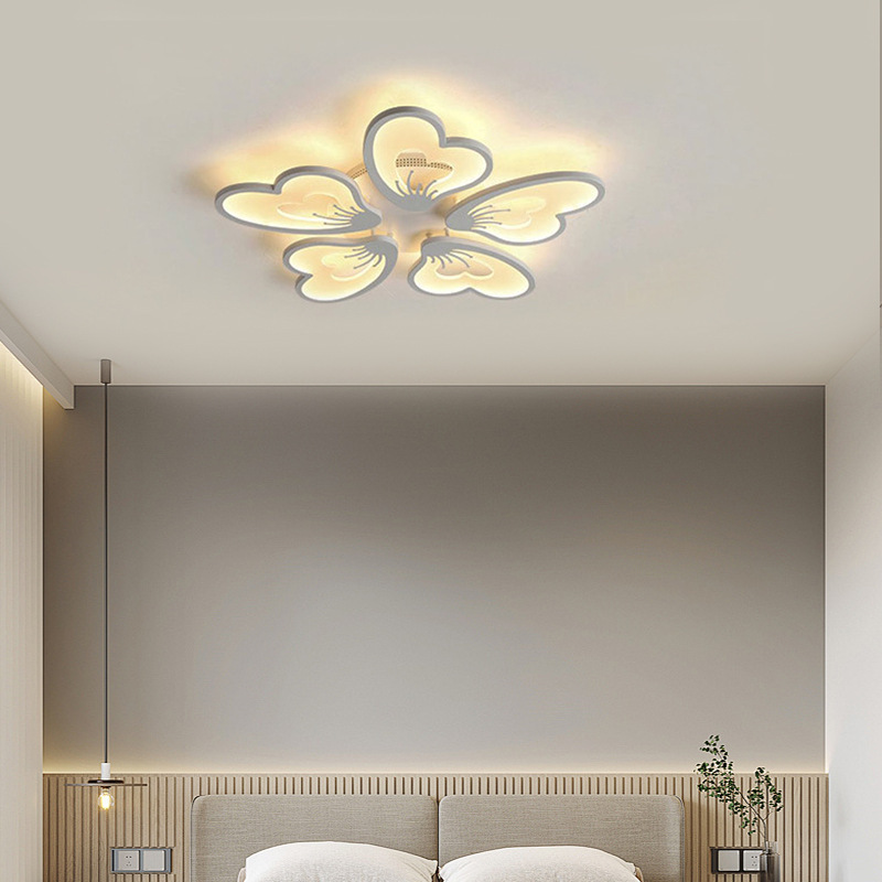 Aliexpress lámpara de techo dormitorio de alto nivel luces tricolor lámpara de sala de estar doméstica moderna y simple fábrica Zhongshan lámpara de casa completa