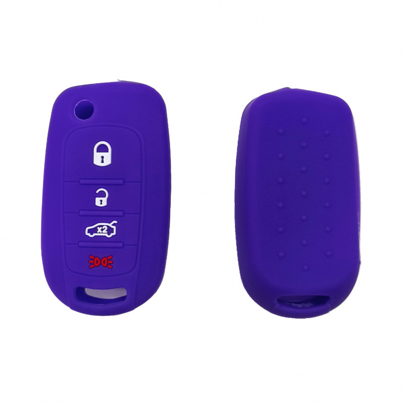 Aplicable a 4 teclas plegables FIAT 500 no estándar llave de silicona FIAT BoYue Lang Lingya estuche de control remoto