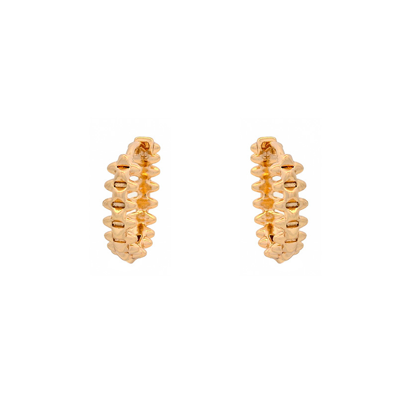 Joyería Xuping simple retrógrado aretes de geometría circular moda personalidad transfronteriza pernos de orejas diarios fácil de usar aretes al por mayor