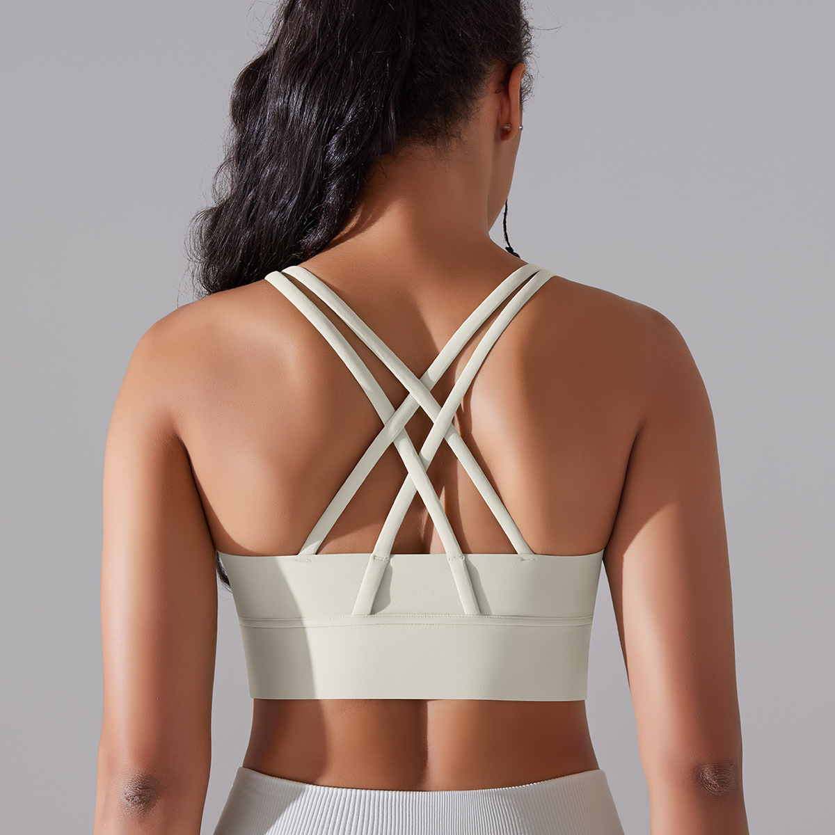 127g Weight Sleeveless Sleeve Length Nylon, Spandex Fabric Type Short Top Length Halter Crisscross Tank Tops Type Fitness, Yoga Occasion U Neck Neckline Solid Color Pattern Sports Style Sports Solid Color Nylon Spandex U Neck Active Tops Halter Crisscross Tank 160