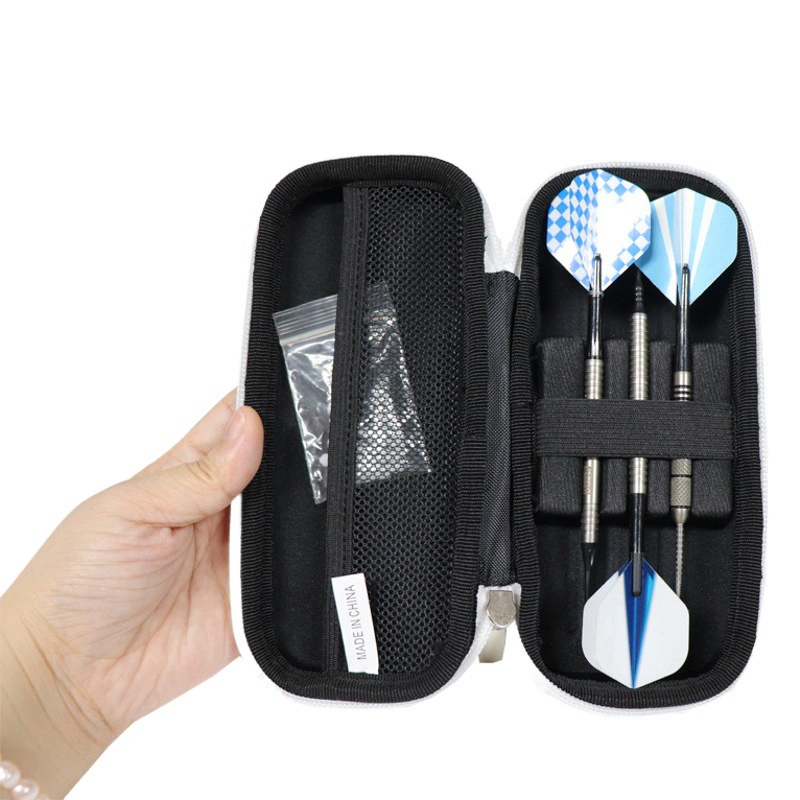 Jikewo оптовая продажа с фабрики 3 шт. EVA твердый материал оболочки красный с зелеными дротиками Портативная сумка для хранения