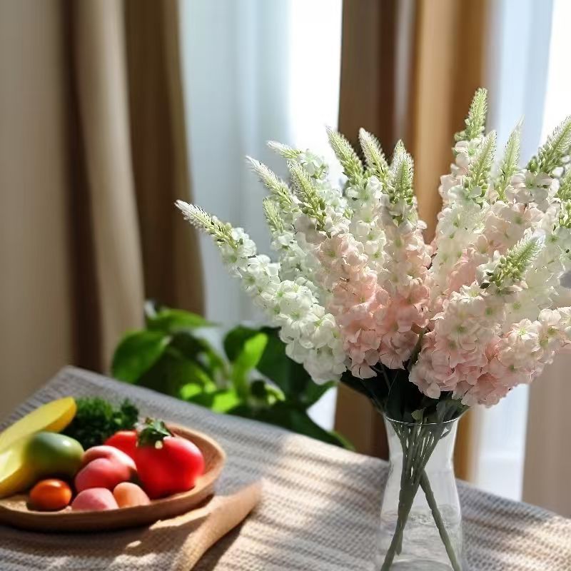 Snapdragon Artificial Flowers, French Hyacinth, Packaged with Labels, Home Decoration Bouquet Ornaments, Direct Wholesale from the Manufacturer