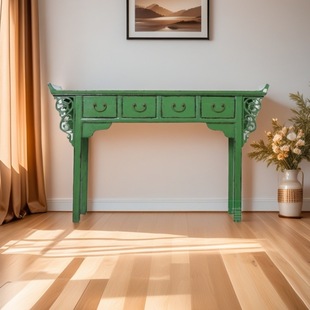Chinese-style Solid Wood Table Buddha Table Home God Table Table Modern Simple Fragrant Table Living Room Old Elm in stock Table