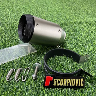 general series 250RR NINJA400 Motorcycle exhaust pipe - ar-titanium-color-polygonal-blackhead-60mm