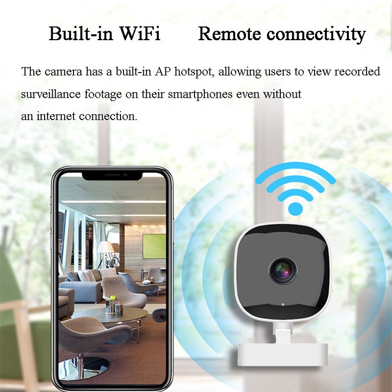Wireless WiFi Card Camera Window Smart HD Wide-Angle Mobile Remote Surveillance Camera Cross-Border Wholesale