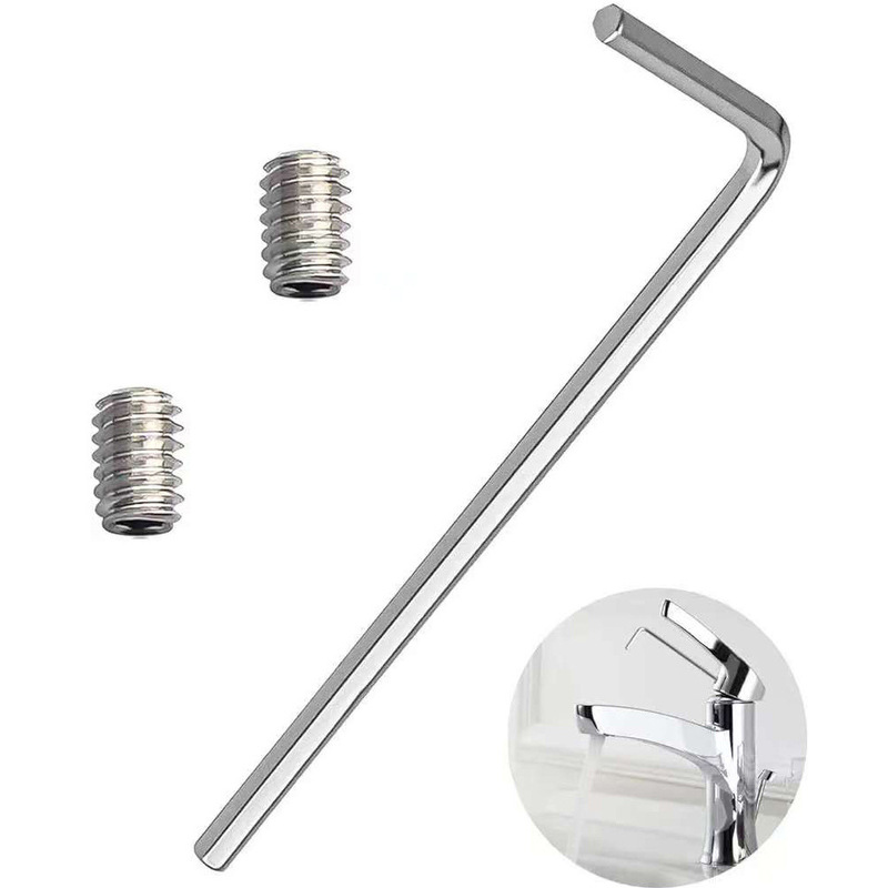 Faucet Handle Fixing Screw 5*10 Hex Socket Screw Wrench Split Toilet Tank Screw Sealing Ring