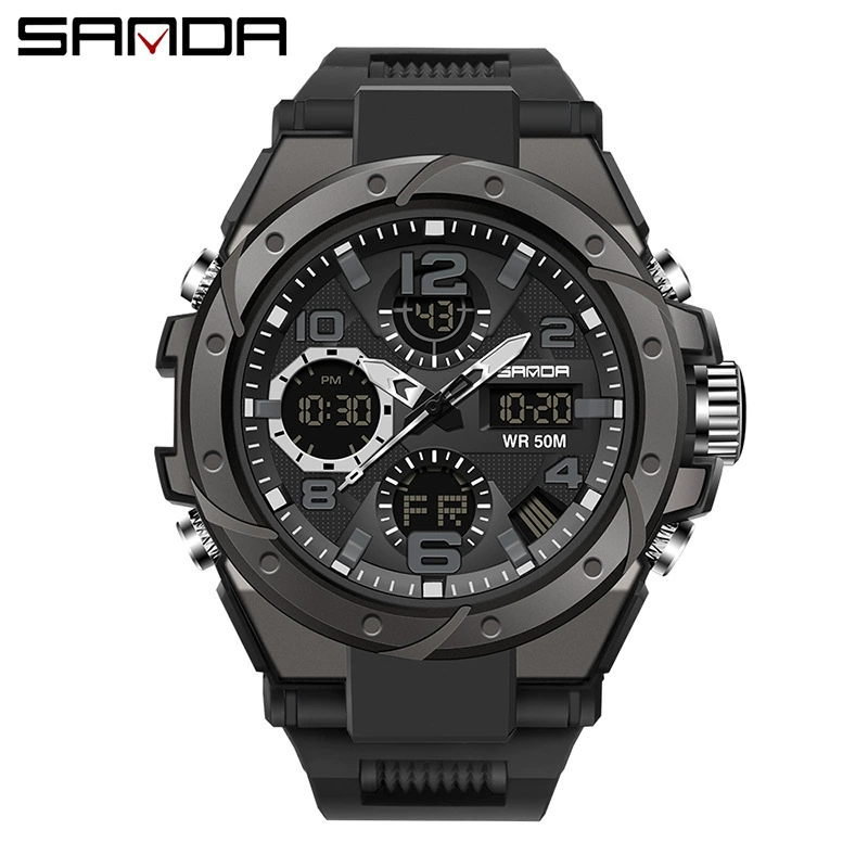 三达 Men's universal sports digital watch, waterproof quartz watches, wholesale