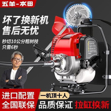 五羊本田汽油割草机背负式家用四冲程多功能农用收割开荒打草
