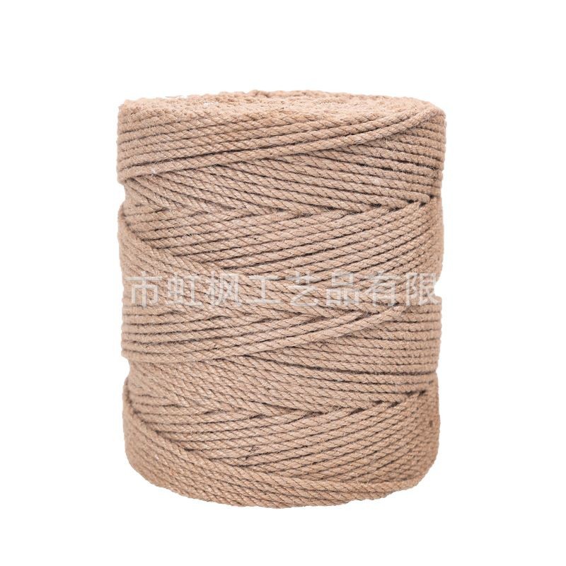 Cuerdas de lino gruesas y finas, cuerdas de yute naturales, cuerdas decorativas, cuerdas de agarre para gatos, cuerdas de lino DIY, material grueso