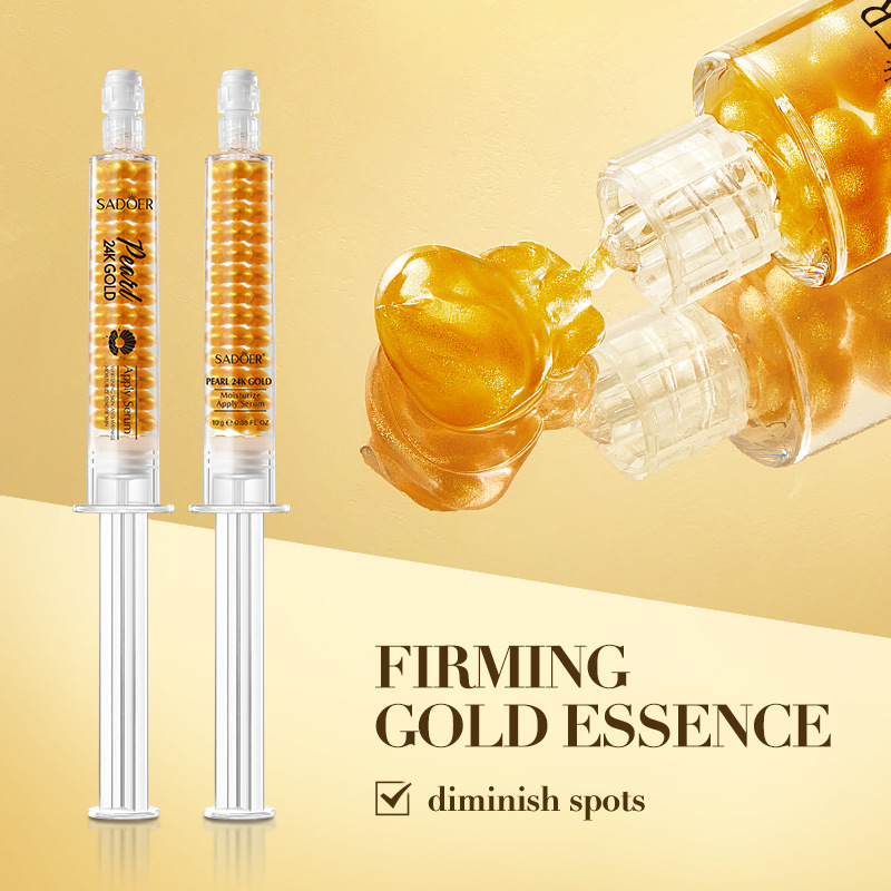 SADOER Esencia blanqueadora e hidratante de colágeno All Golden Pearl para rejuvenecer la piel_voghion.com