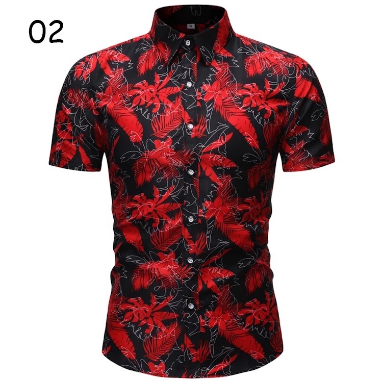Camisa de manga corta hawaiana de vacaciones en la playa para hombres de verano Venta caliente Flor de tendencia salvaje Impresión 3D Ventas directas de fábrica