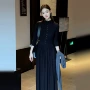 秋冬法式气质打底连衣裙