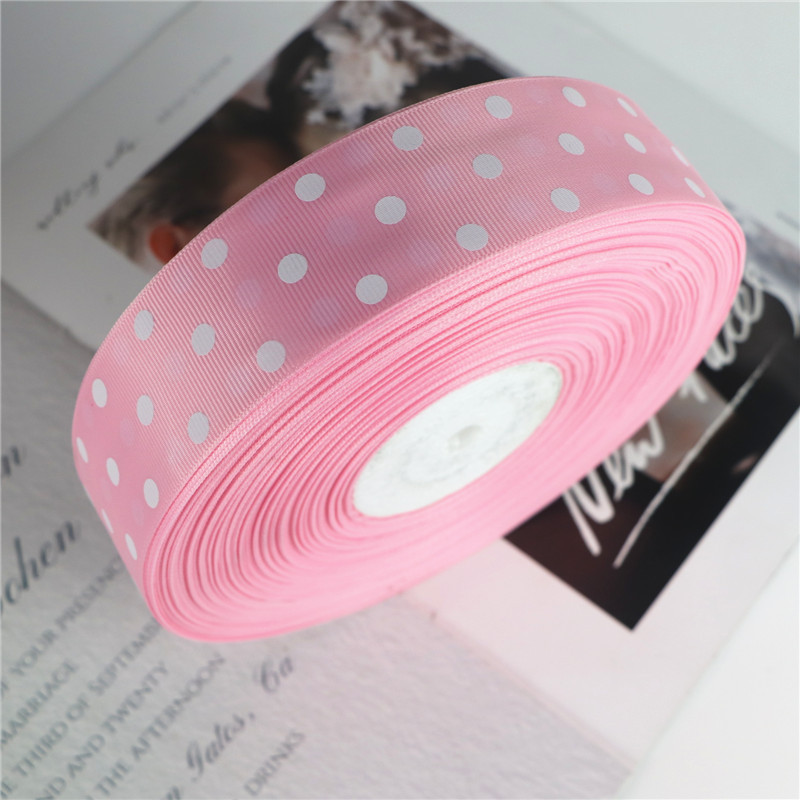 3.8CM 도트 스레드 벨트 포장 리본 수제 DIY 헤어 액세서리 인쇄 리본 어린이 헤어 액세서리