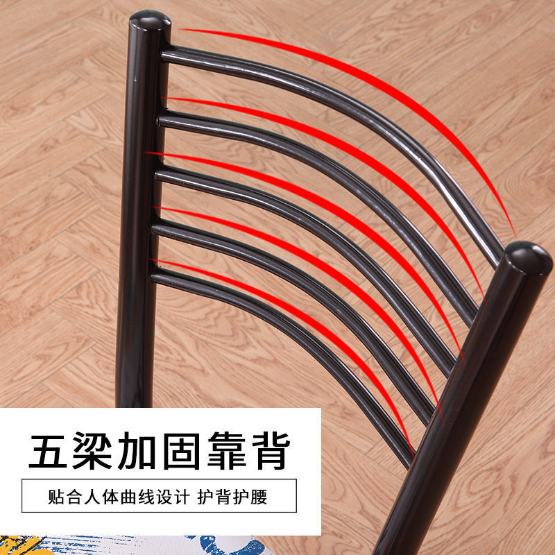 Silla de comedor sencilla para uso doméstico, silla de comedor con respaldo, silla de comedor para apartamentos pequeños, silla de ocio, venta al por mayor de fábrica.