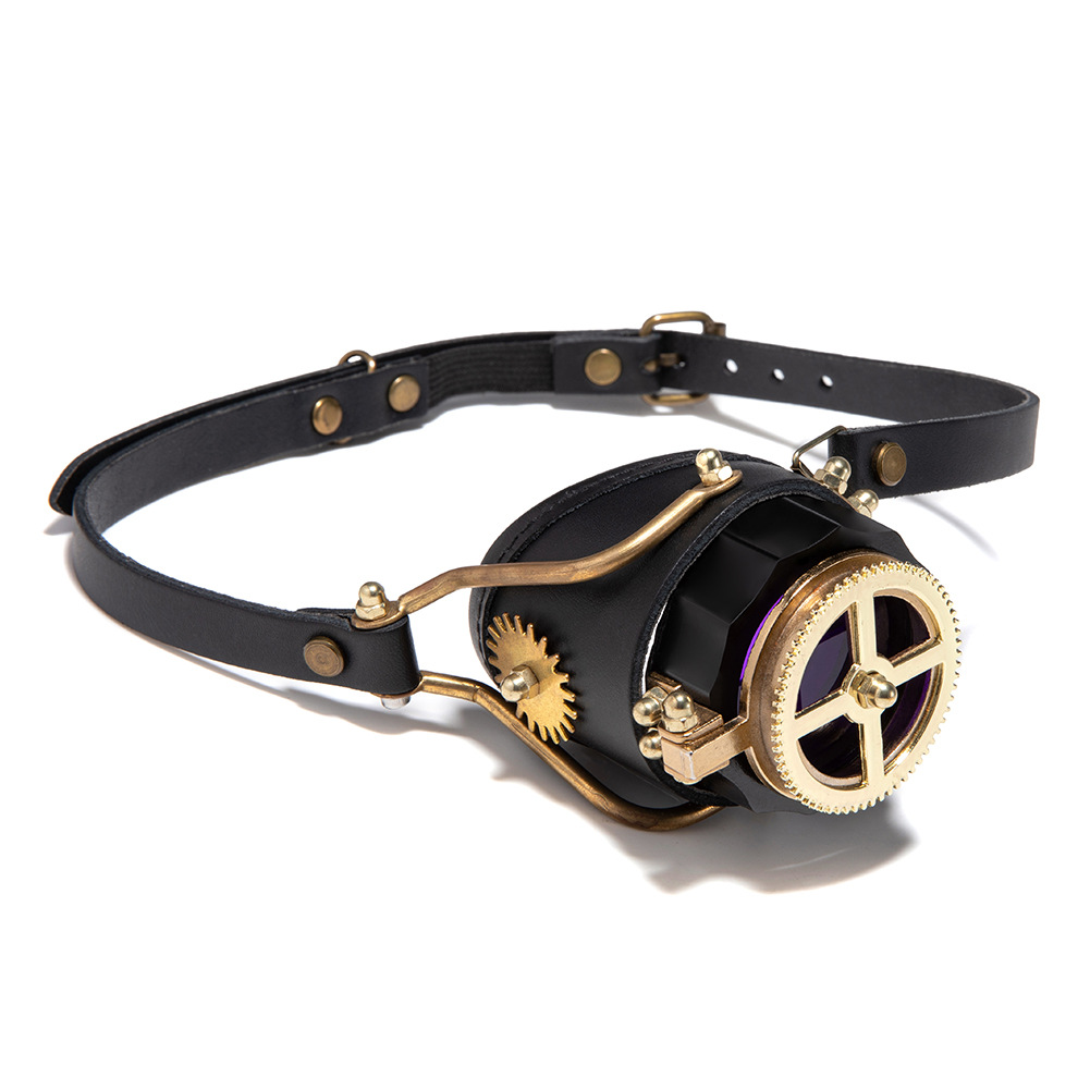 Steampunk industrial retro gafas de Halloween medieval gafas de metal pesado gafas góticas props gafas