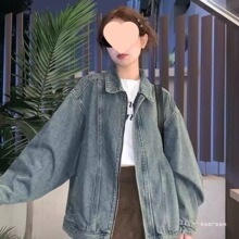美式潮流2025水洗复古百搭牛仔外套女春季新款宽松休闲短款夹克衣