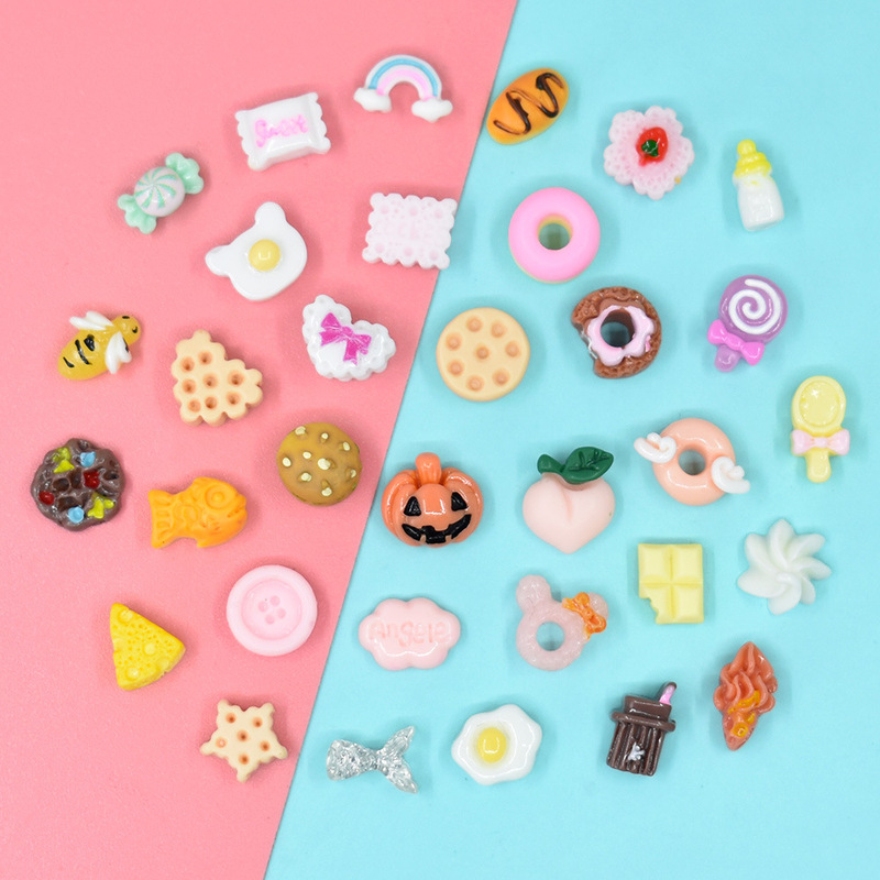Resin Accessories Mini Flower Cream Glue Food Play Single Nail Art Stickers Nail Stickers Earrings Decorative Accessories Resin Accessories Mini Flower Cream Glue Food Play Single Nail Art Stickers Nail Stickers Earrings Decorative Accessories