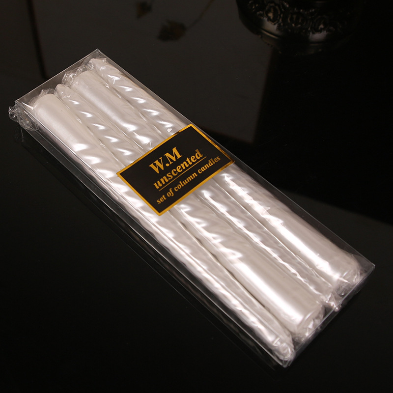 Vela de la boda multicolor vela espiral tira de oro rojo blanco plata candelabro cumpleaños nacarado mesa de noche