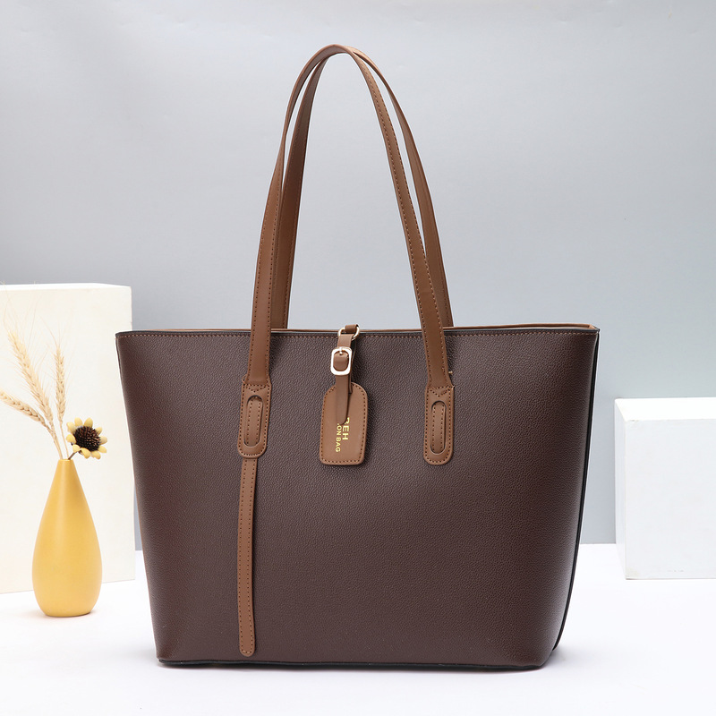 Fashion Tote Bag Large Capacity Solid Color Versatile Handbag Commuter Shoulder Bag Casual Crossbody Bag Totebag