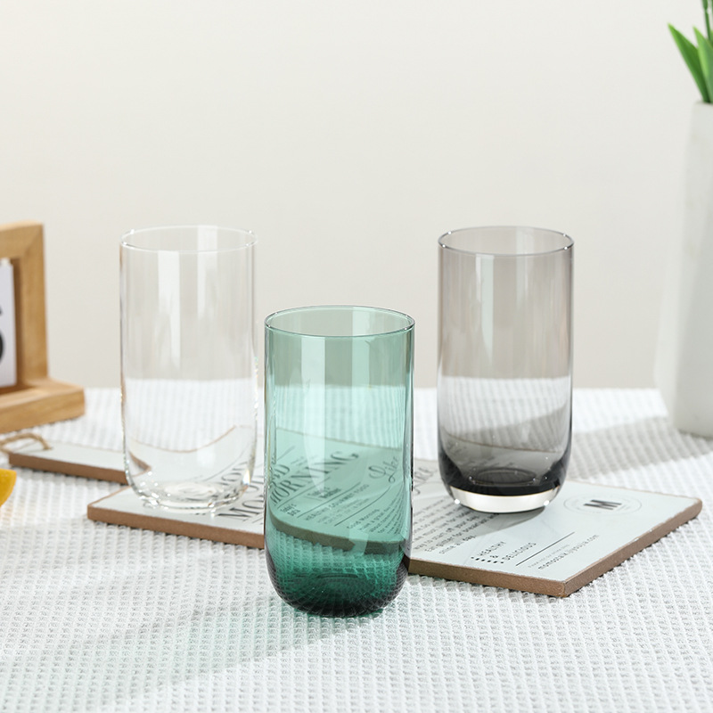 Color primario patrón vertical taza de vidrio de alto aspecto vidrio de whisky KTV vidrio de cerveza vidrio de vino extranjero vidrio de cerveza bebida taza