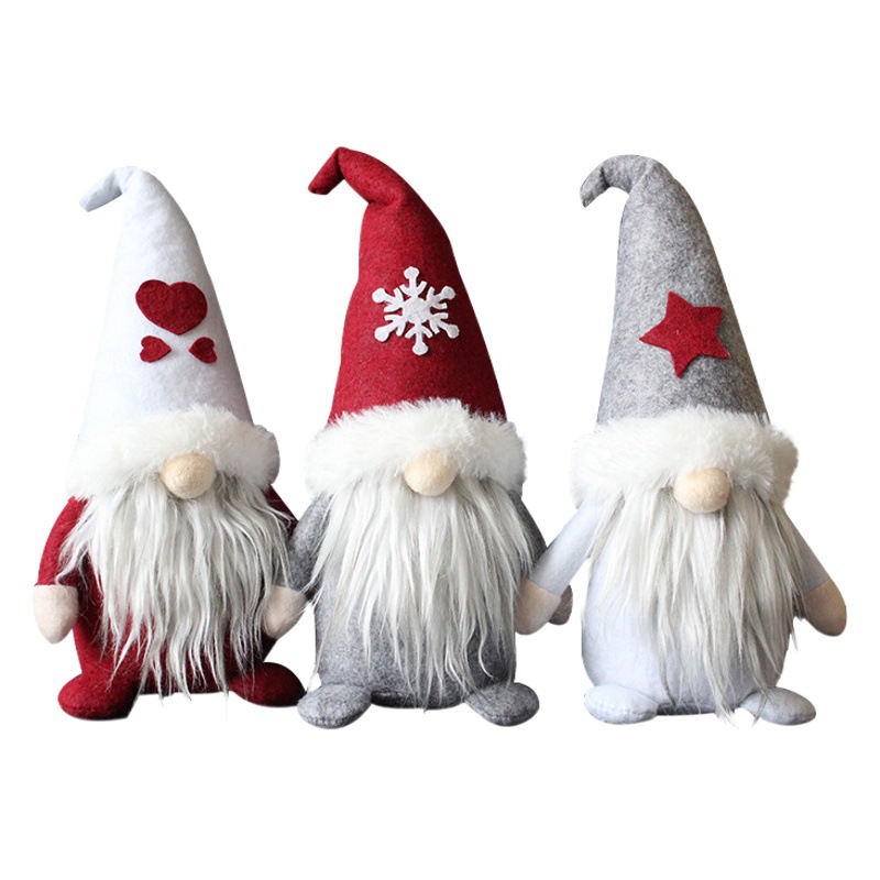 Hong Kong amor creativo encapuchado muñeca sin rostro vacaciones enano Santa Claus muñeca de peluche Decoración