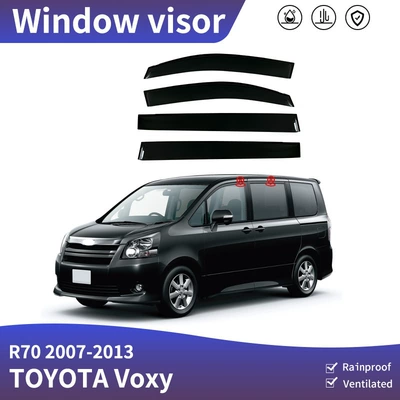 Rain shield Window Visor, Car Window - standard-packaging-without-logo-toyota-voxy-voxy-mk2-r70-2007-2013-no-bright-strips-rain-shield