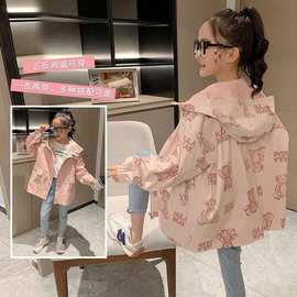 女童外套双面穿2025新春秋季女孩儿童中大童炸街时尚上衣外穿