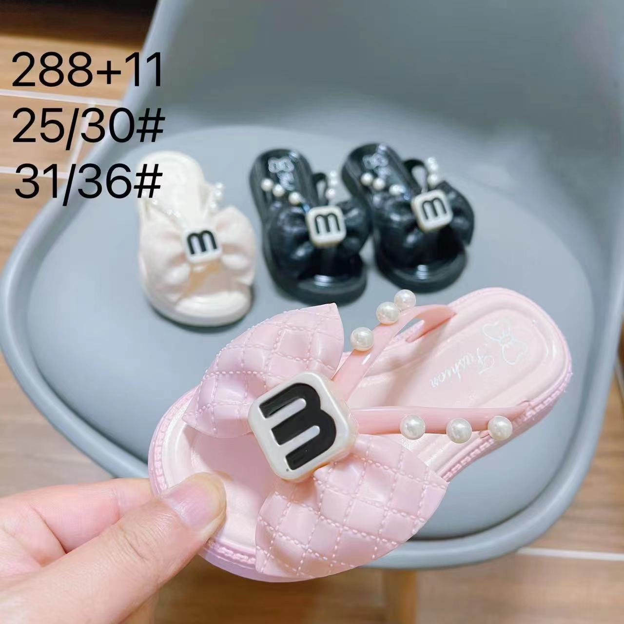 Home Children's Slippers Summer New Sweet Princess Children's Sandals for Middle and Older Children Soft Bottom Girls' Sandals Wholesale