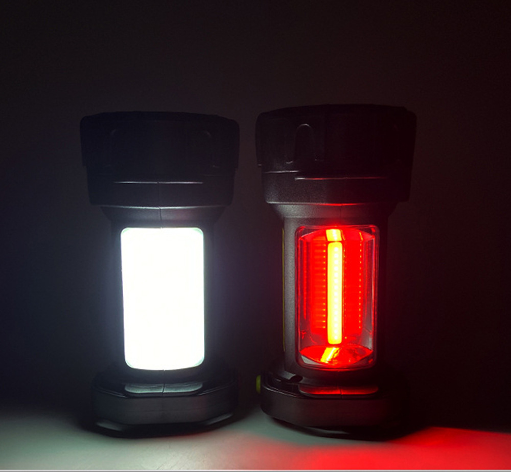 New With Warning Red Work Light, Handheld USB Flashlight, Outdoor Light_voghion.com