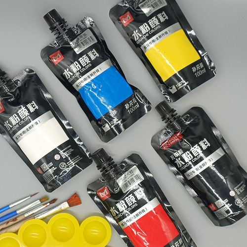 Watercolor Paints Meibang No Formaldehyde 100cc Watercolor Refill Bag Packaging Art Watercolor Paints for Practice Use Only