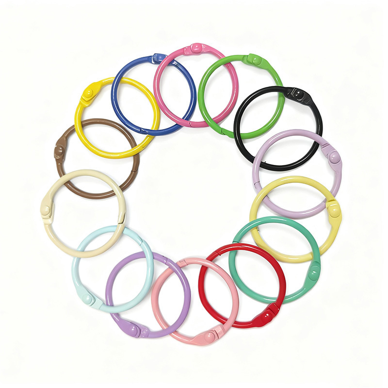 Macaron Color 30mm Colored Lacquered Book Binding Rings DIY Photo Album Metal Card Rings Calendar Binding Loose-Leaf Rings Macaron Color 30mm Colored Lacquered Book Binding Rings DIY Photo Album Metal Card Rings Calendar Binding Loose-Leaf Rings