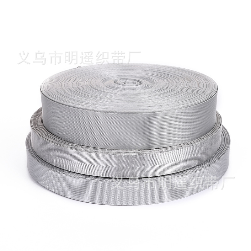 Mayorista 3.8CM ancho cinturón de cintura gris claro imitación de nylon cinturón de cintura de nylon blanco gris vestido médico cinturón de cintura