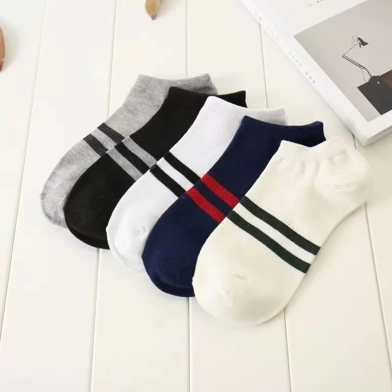 经典船袜韩版潮流双杠短袜春夏季百搭简约ins风隐形袜诸暨袜休闲