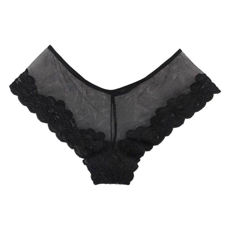 Europa y América del comercio Exterior sexy lencería sexy de las mujeres más tamaño sexy ropa interior de encaje transparente Mediados de cintura boxeadores 27