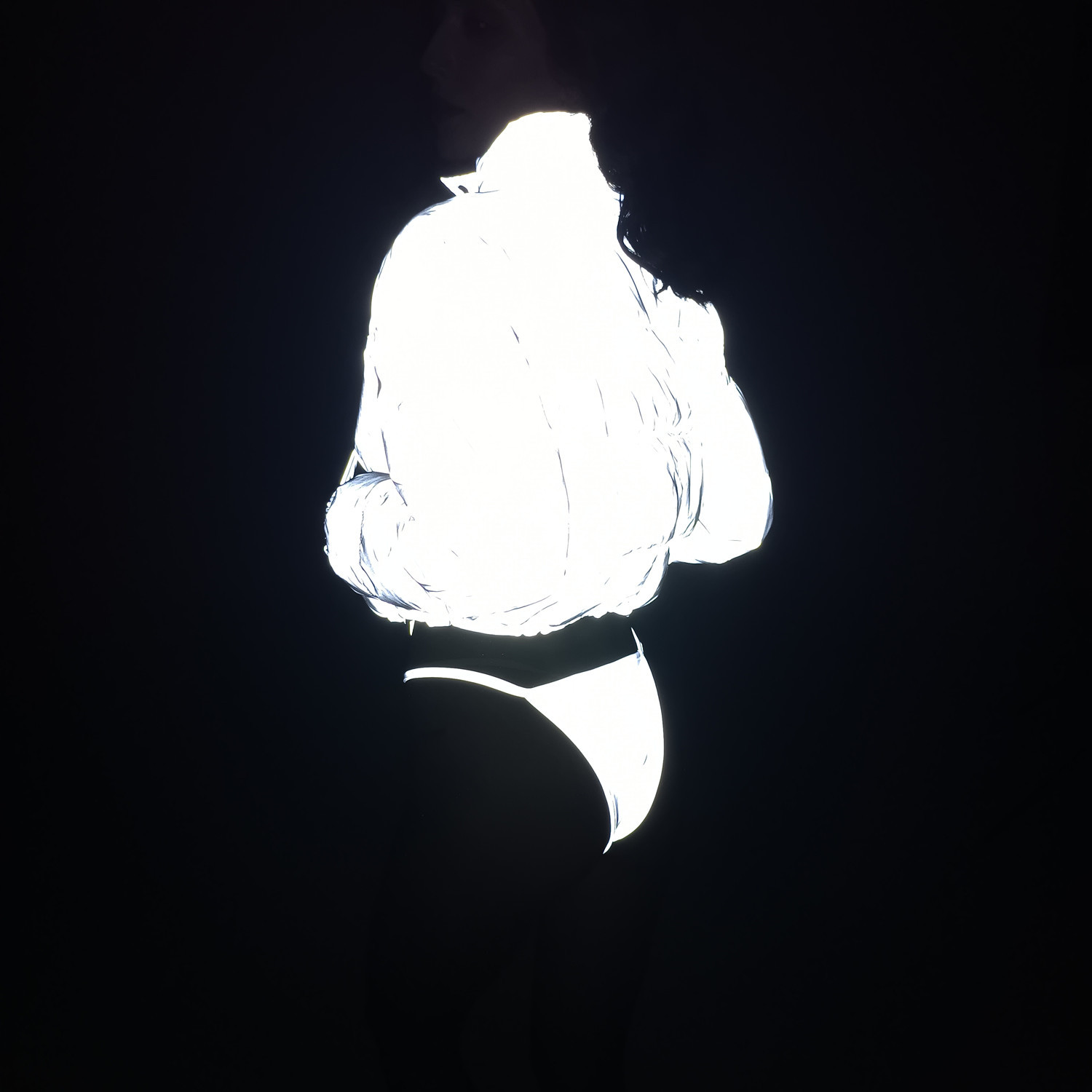 Men's Clothing stand collar reflective cotton coat for women fashion luminous thick cotton coat_voghion.com