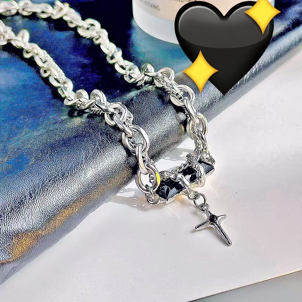 Collier pour homme en acier titane, inaltérable, accessoire simple et polyvalent, chaîne de pull, nouvelle tendance, unique et populaire_voghion.com