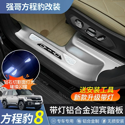 Fang Cheng Bao 8 Denza B8 üçün işıqlı alüminium ərintisi LED ayaq pedalı