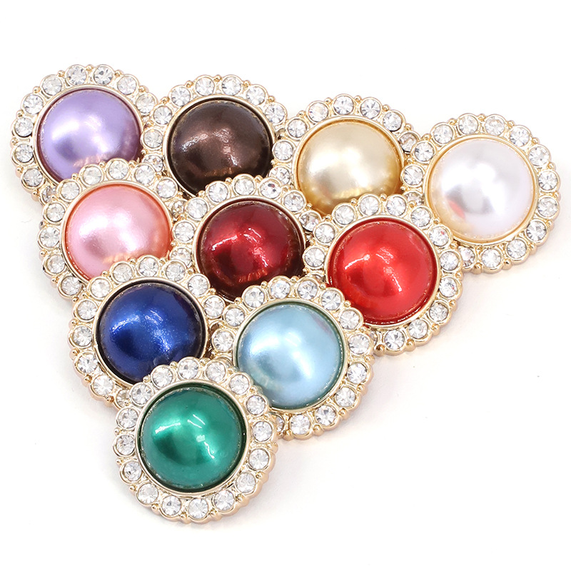 Botón de botón de perla estilo de Chanel Botón de abrigo de alta gama ropa de mujer suéter pijamas accesorios decorativos accesorios al por mayor