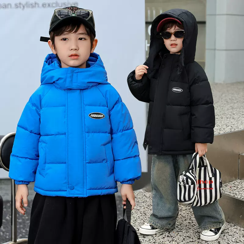 童装儿童羽绒棉服女童2025新款男童加厚洋气宝宝面包服外套冬季