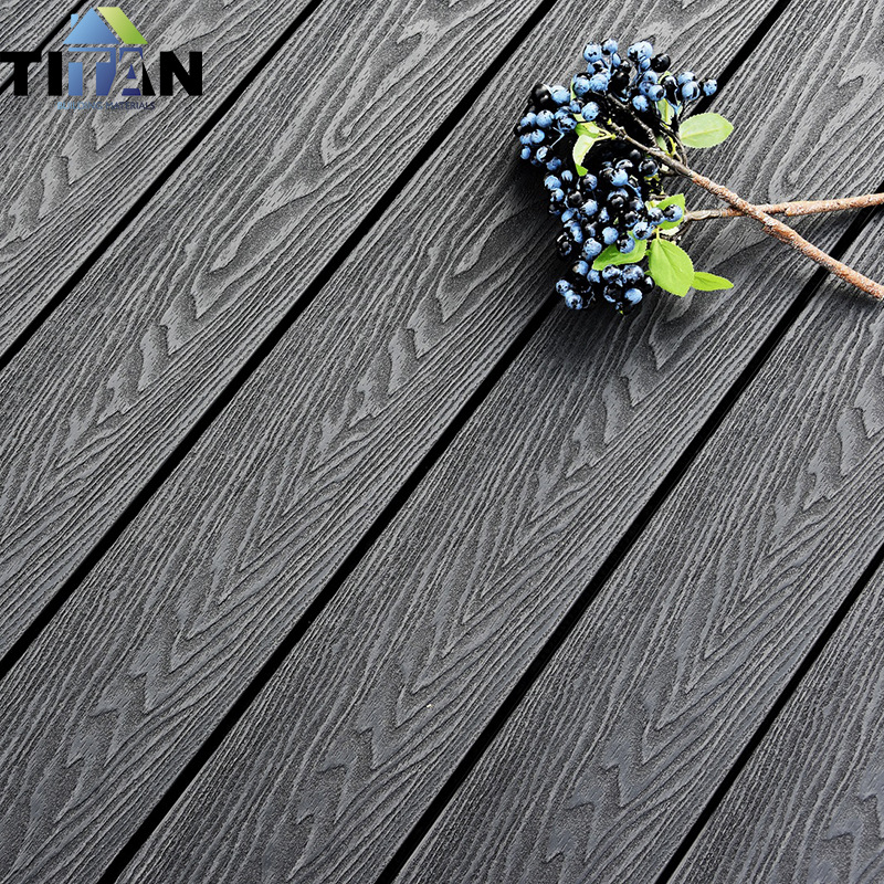 Terraza agujero cuadrado hueco madera de plástico tablero de la Gran Muralla decoración de pared piso de madera de plástico pasillo de jardín al aire libre tablero de pared exterior de madera de plástico