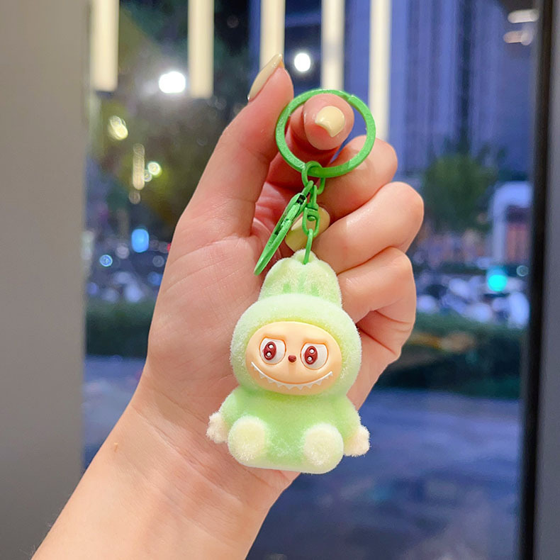 植绒拉布布钥匙扣卡通可爱立体公仔学生书包挂件抓娃娃机礼品批发|undefined