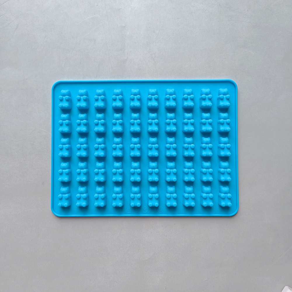 50 litros osos pequeños 300 molde de chocolate de galletas de silicona diy dulces pudín pastel decoración cocina hornear utensilios