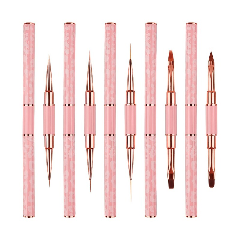Cross-Border Hot-Selling Nail Art Liner Pen Set, Acrylic Handle, Color Painting Flower Outlining Pen, Ultra-Fine Line Drawing Pen, Nail Brush