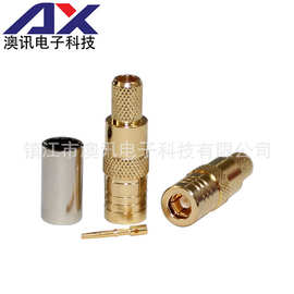 厂家SMB-C-K3母头射频同轴连接器SMB压接RG316/RG174线全铜镀金