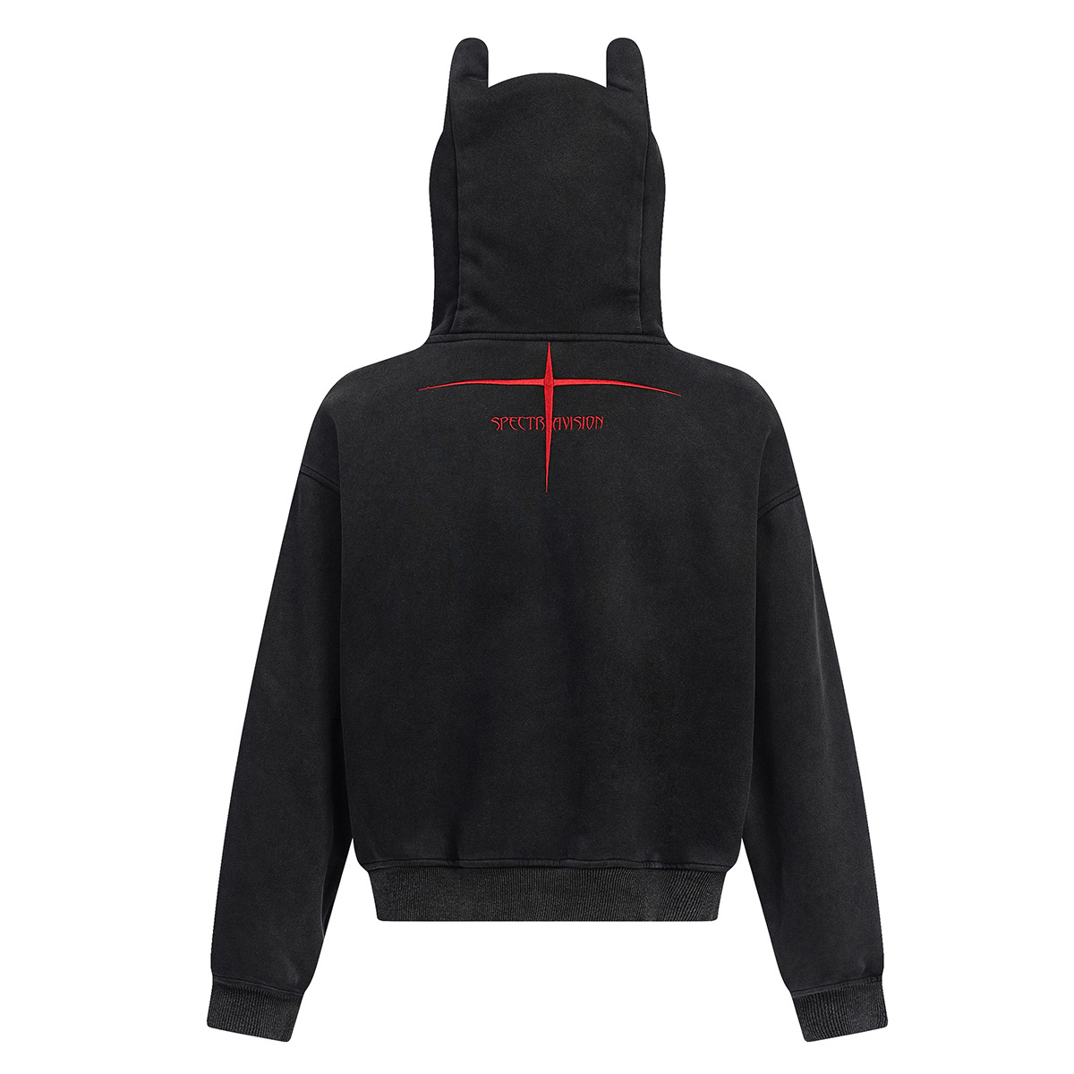 Jiayiku Roupas Masculinas 2025 Novo Estilo Americano de Rua Moletom com Capuz Primavera e Outono Orelhas de Diabinho Cardigã Lavado com Zíper_voghion.com