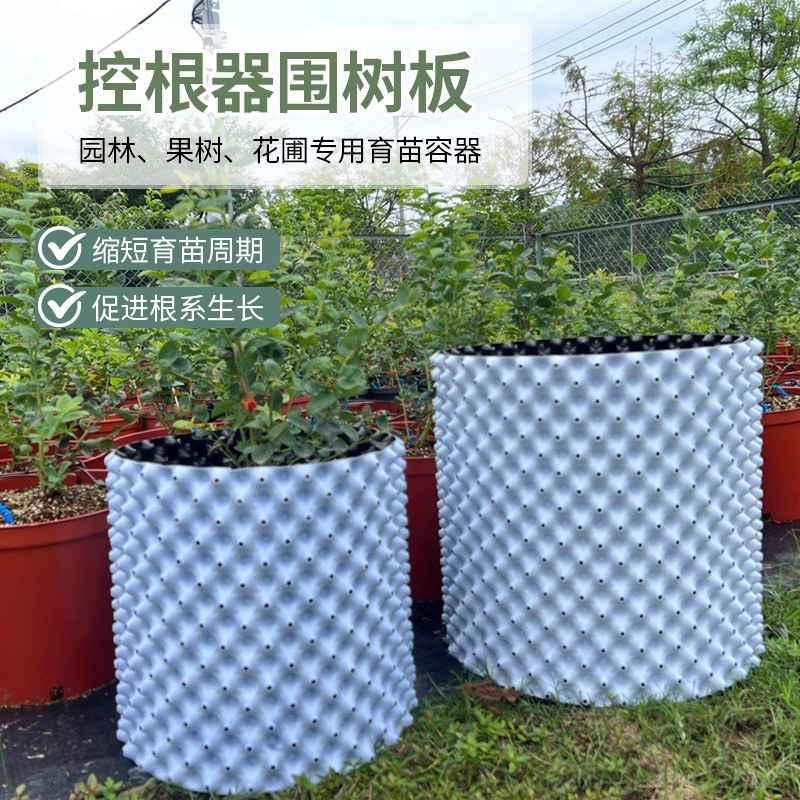 园林绿化控根花盆植树专用高培土围树板屋顶花园排水板加厚控根器